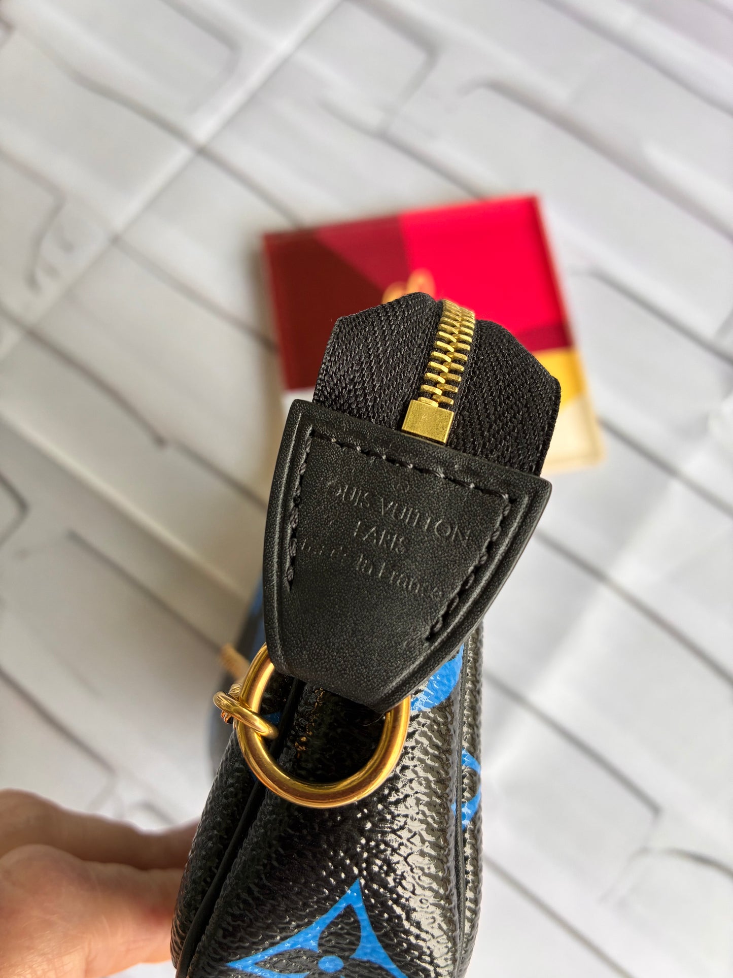 Mini Pochette Blue Monogram