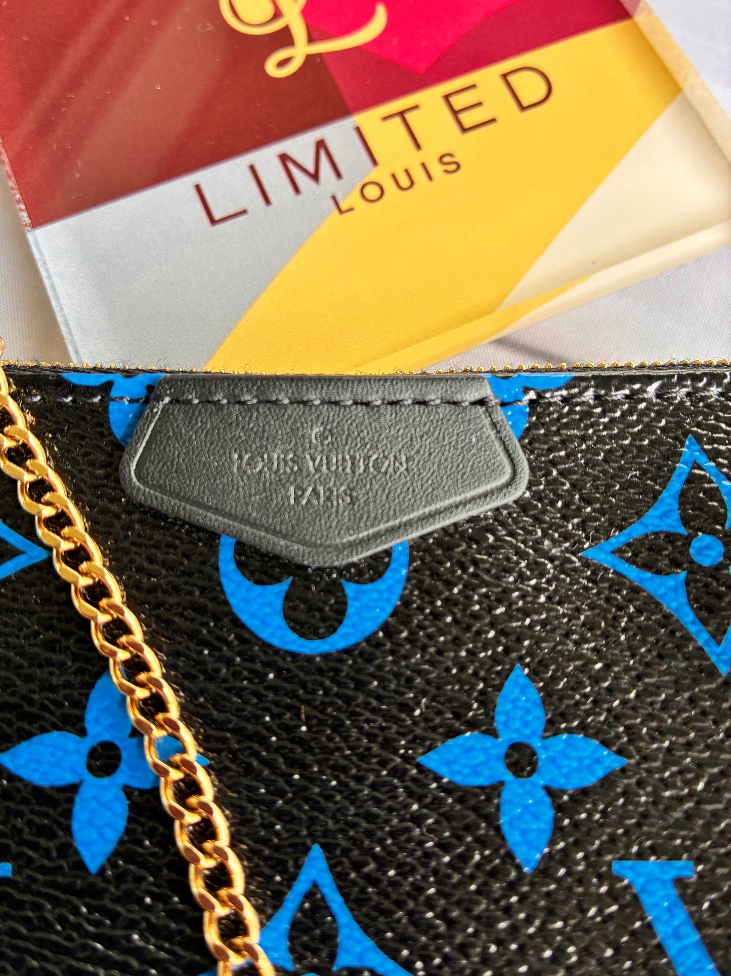 Mini Pochette Blue Monogram