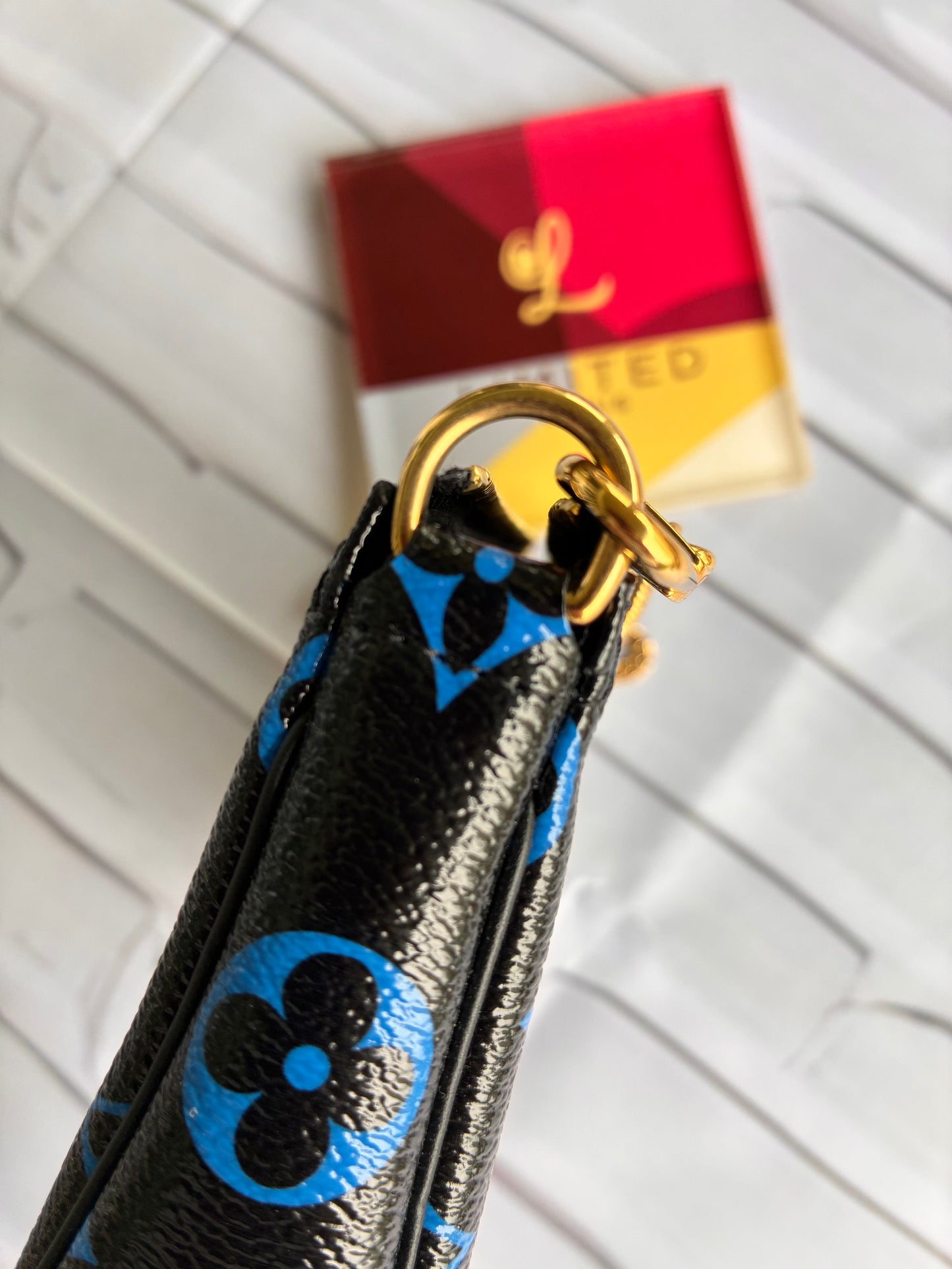 Mini Pochette Blue Monogram
