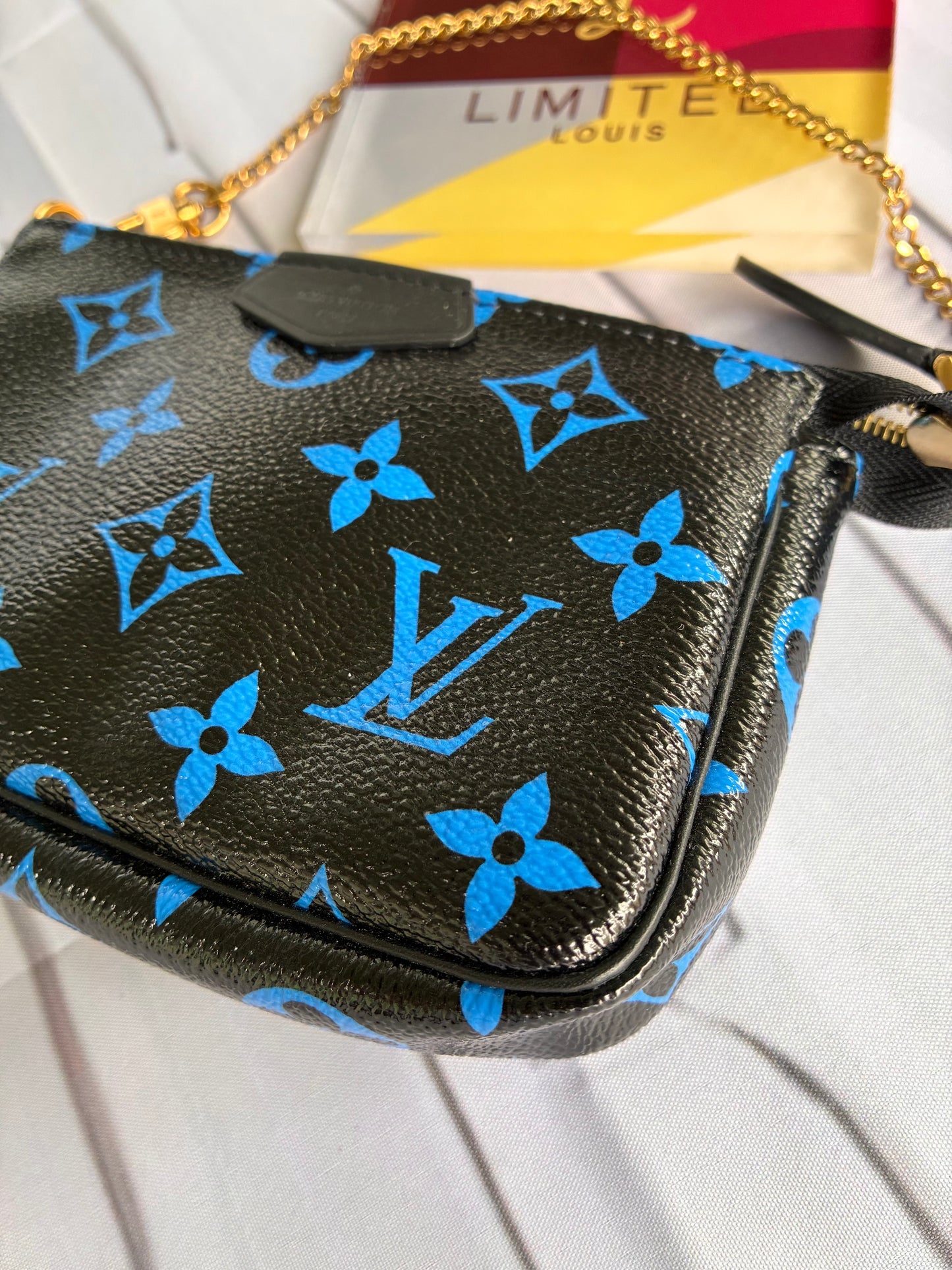 Mini Pochette Blue Monogram