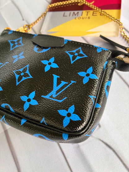 Mini Pochette Blue Monogram