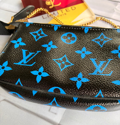 Mini Pochette Blue Monogram