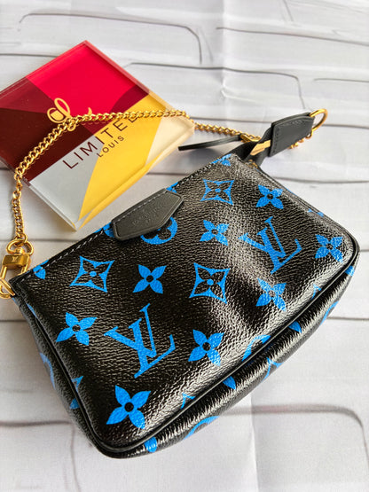 Mini Pochette Blue Monogram