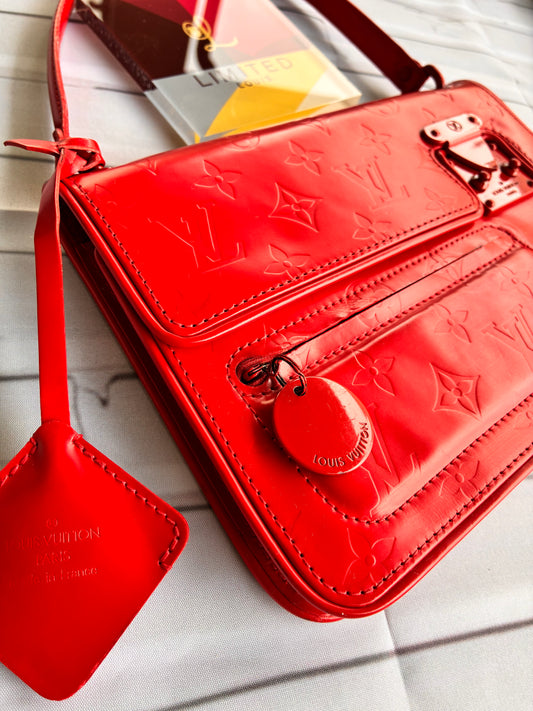 Pochette Op Art Rouge