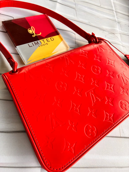 Pochette Op Art Rouge