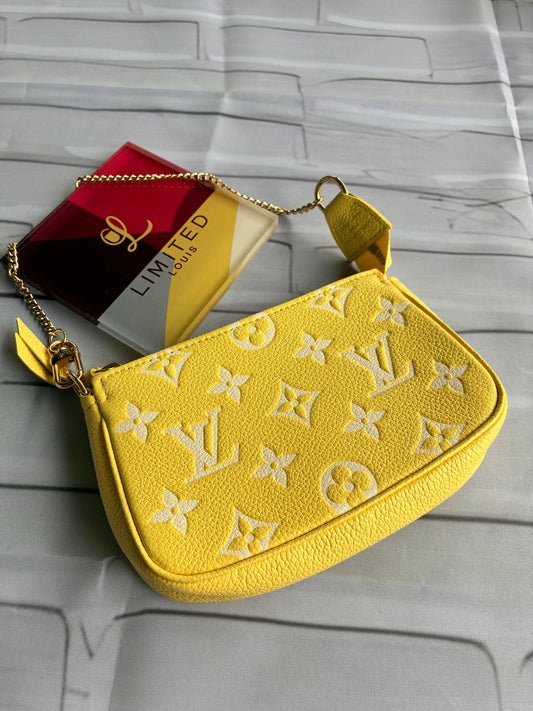 Mini Pochette Empreinte lemon