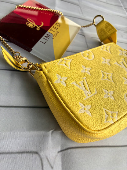 Mini Pochette Empreinte lemon