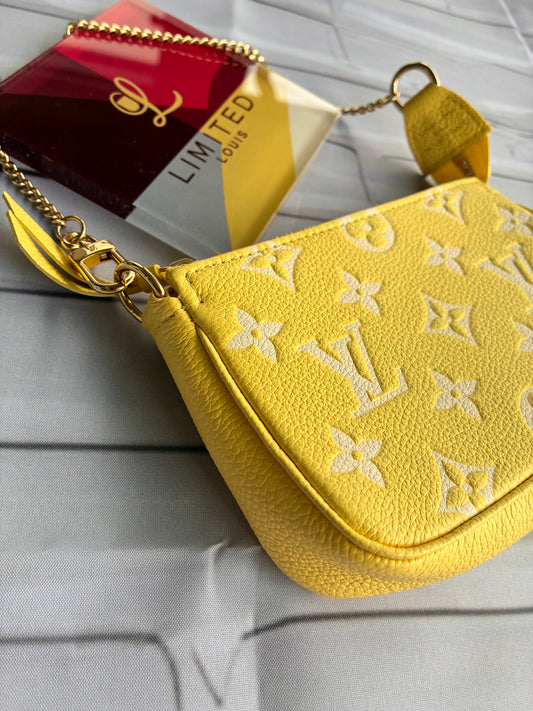Mini Pochette Empreinte lemon