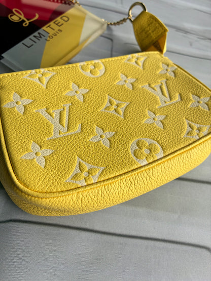 Mini Pochette Empreinte lemon