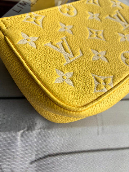 Mini Pochette Empreinte lemon