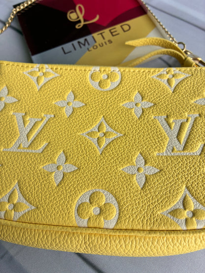 Mini Pochette Empreinte lemon
