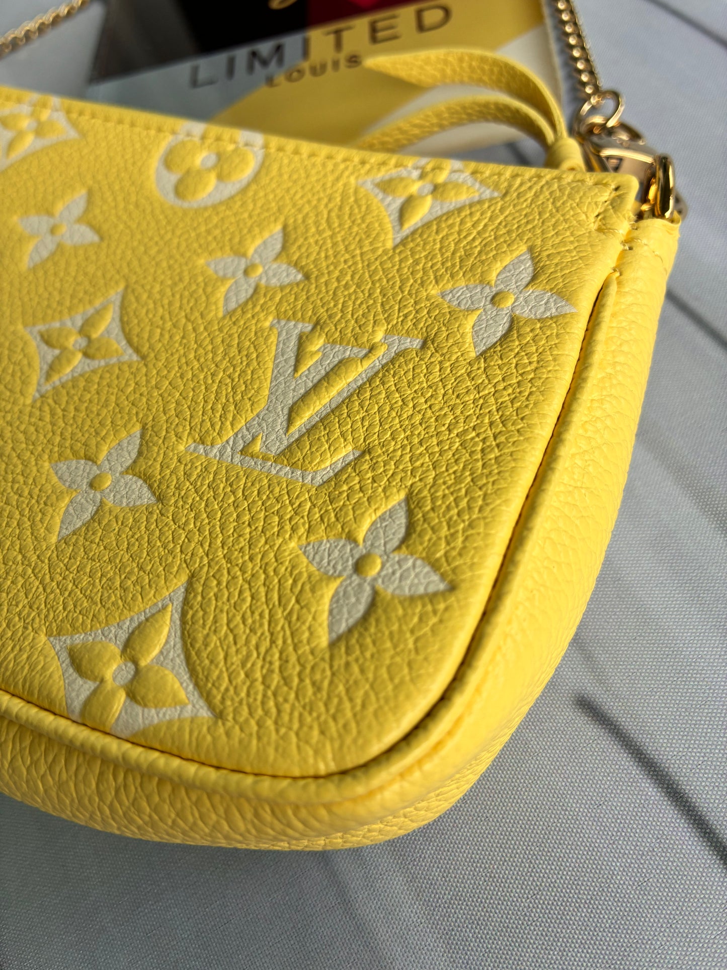 Mini Pochette Empreinte lemon