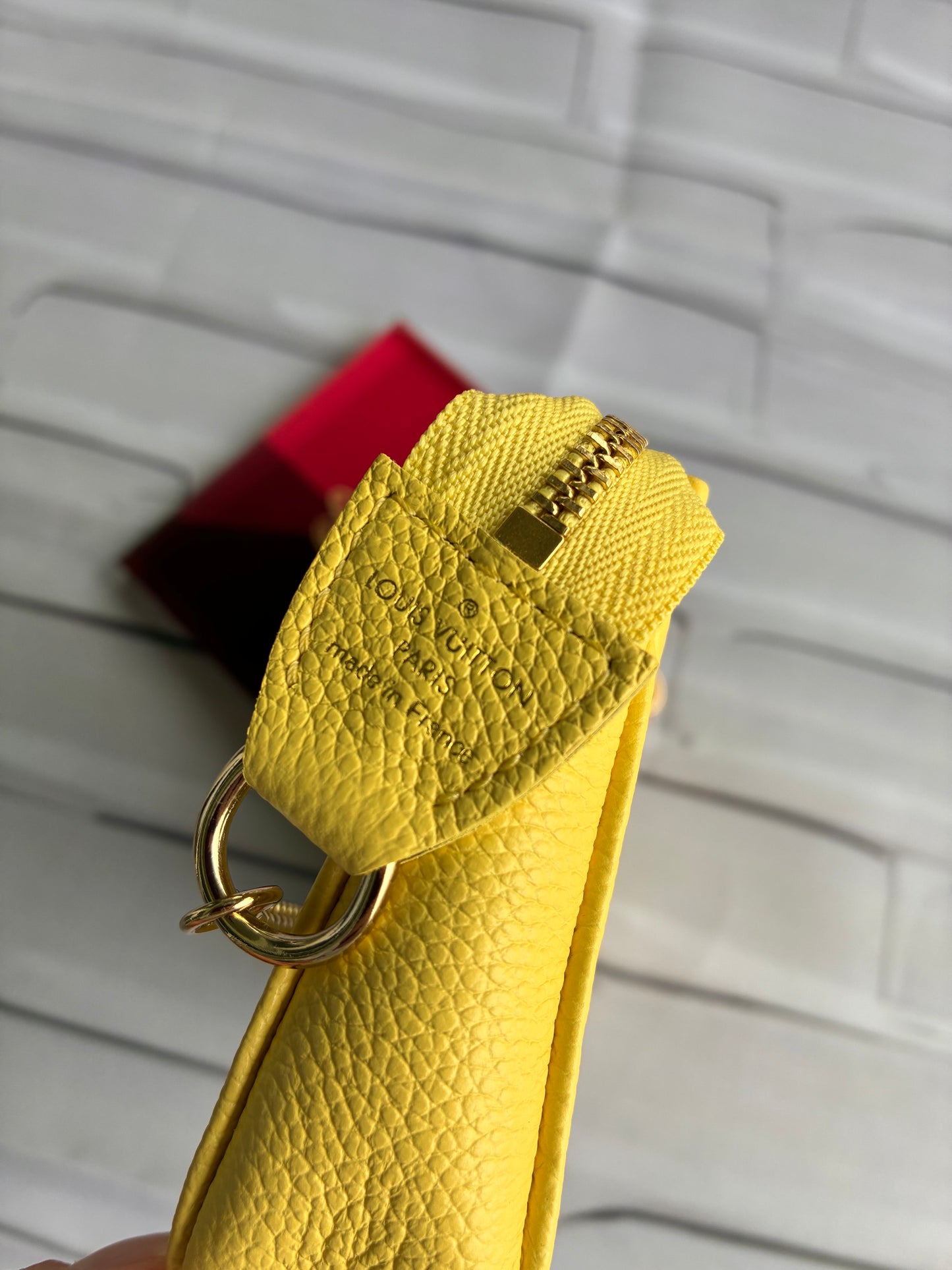 Mini Pochette Empreinte lemon