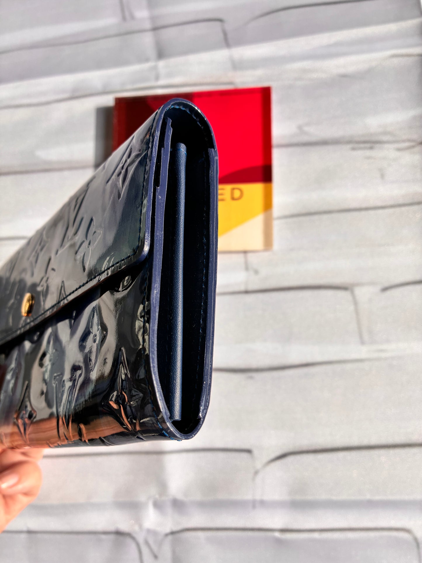 Geldbörse Ikat Vernis Leder