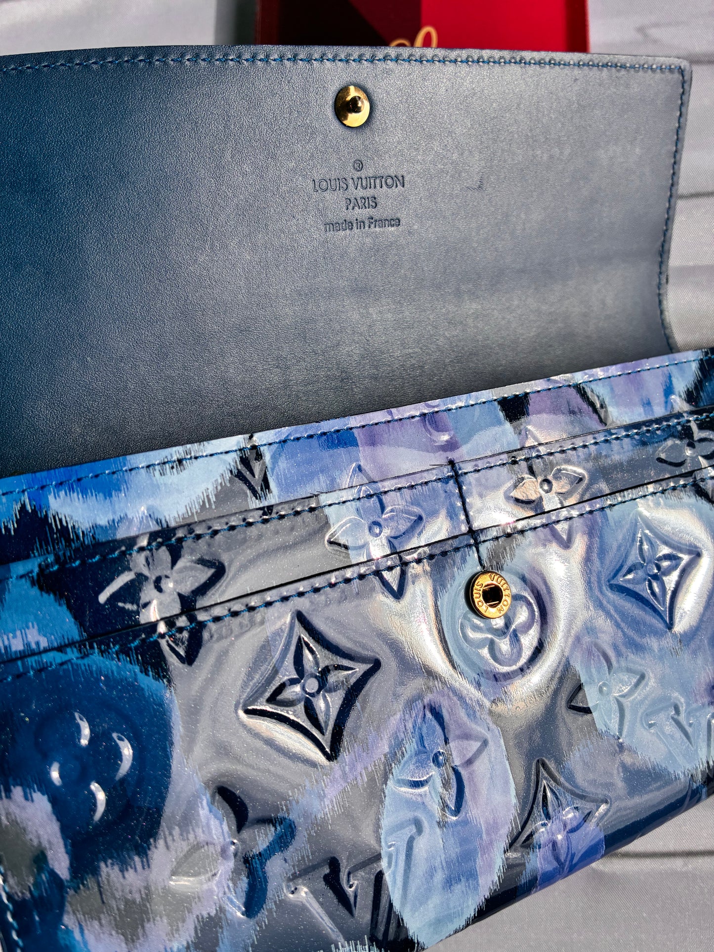 Geldbörse Ikat Vernis Leder