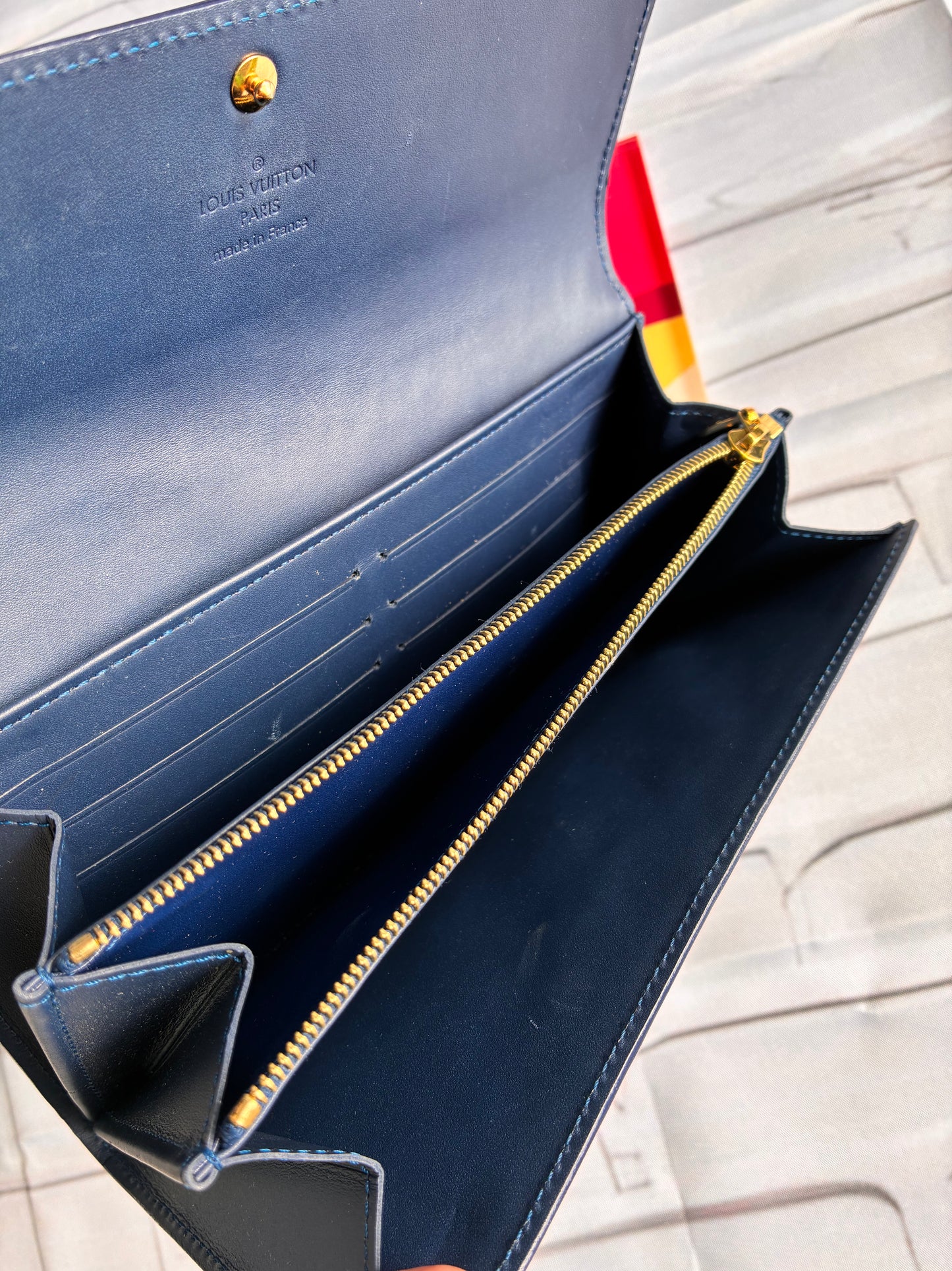 Geldbörse Ikat Vernis Leder