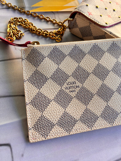 Felicie Damier Azur Studs