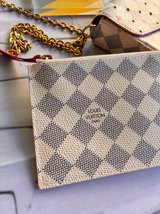 Felicie Damier Azur Studs