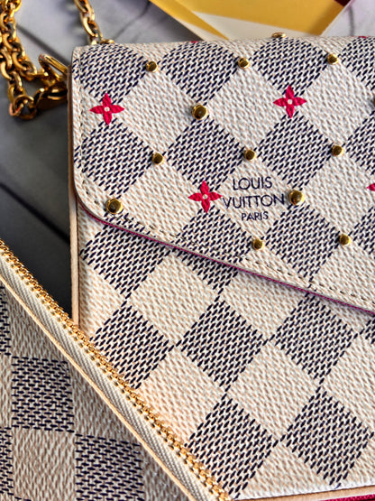 Felicie Damier Azur Studs