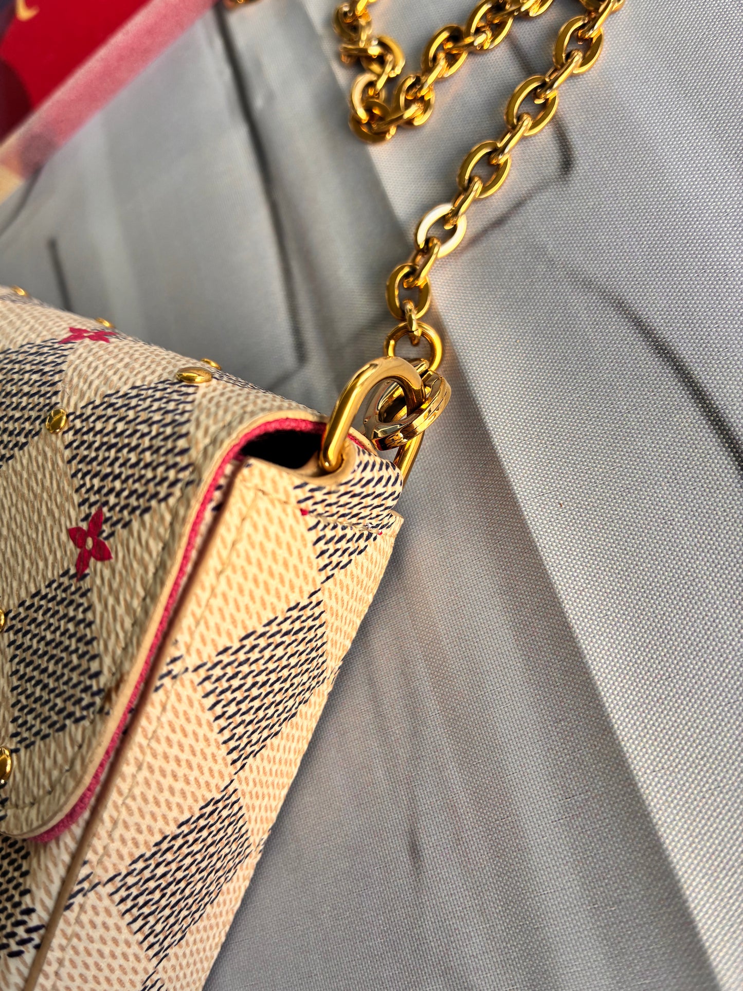 Felicie Damier Azur Studs