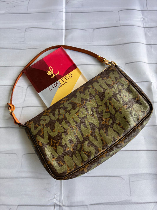 Pochette Graffiti grün