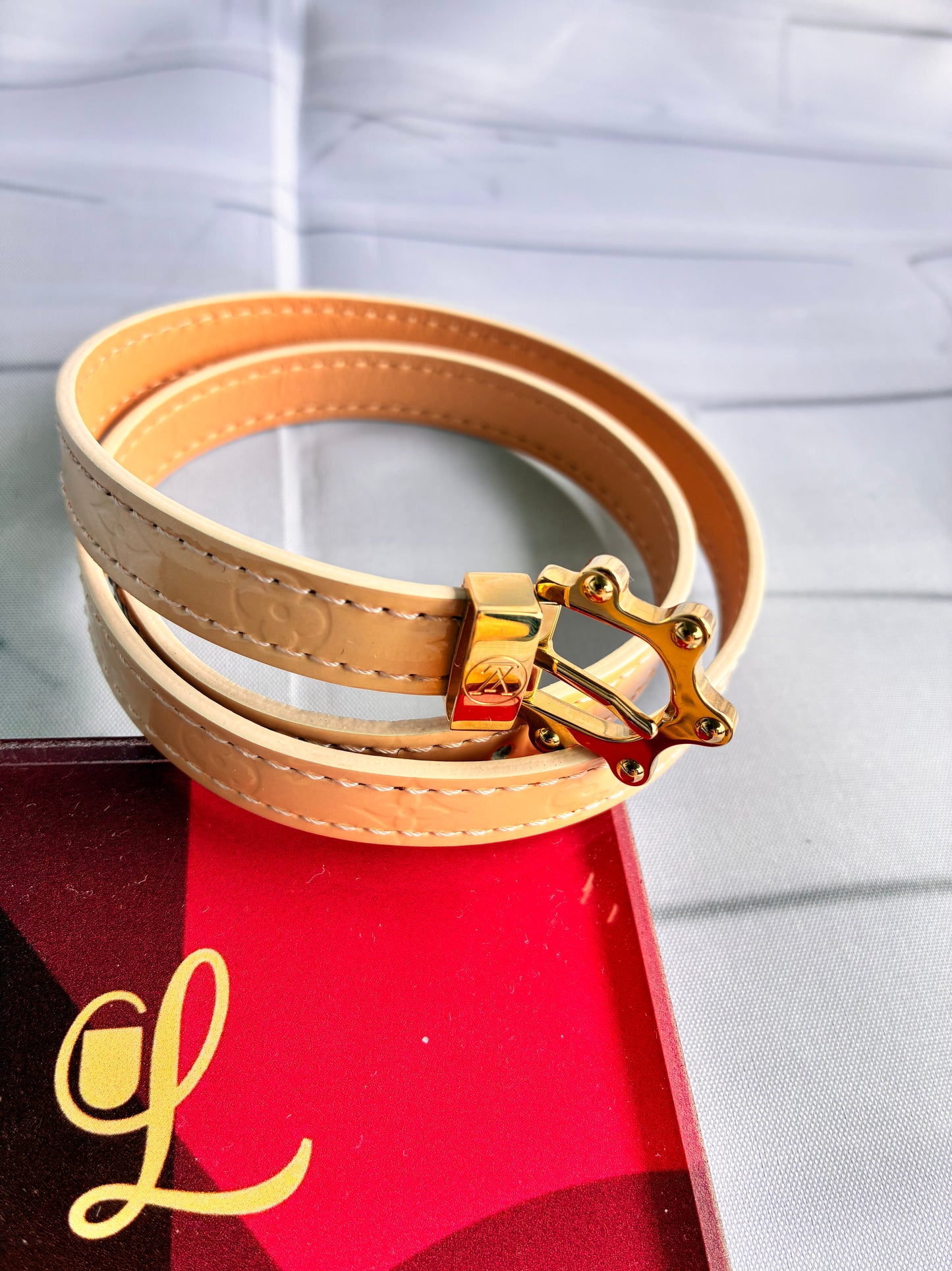 Armband Vernis Leder